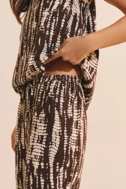 Pantalon à motifs