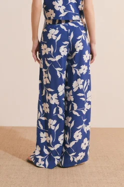 Pantalon à motifs