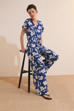 Pantalon à motifs