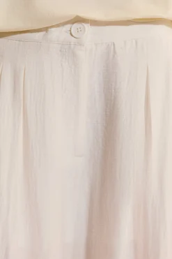 Pantalon palazzo fluide plissé