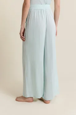 Pantalon satiné coupe large