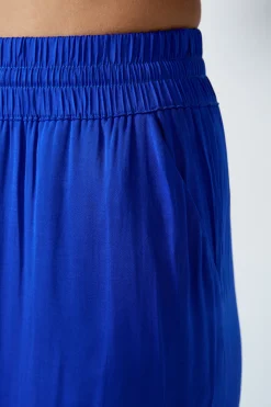 Pantalon satiné coupe large