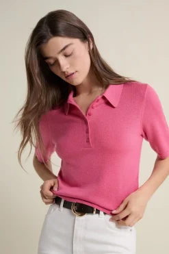 Polo en maille manches courtes