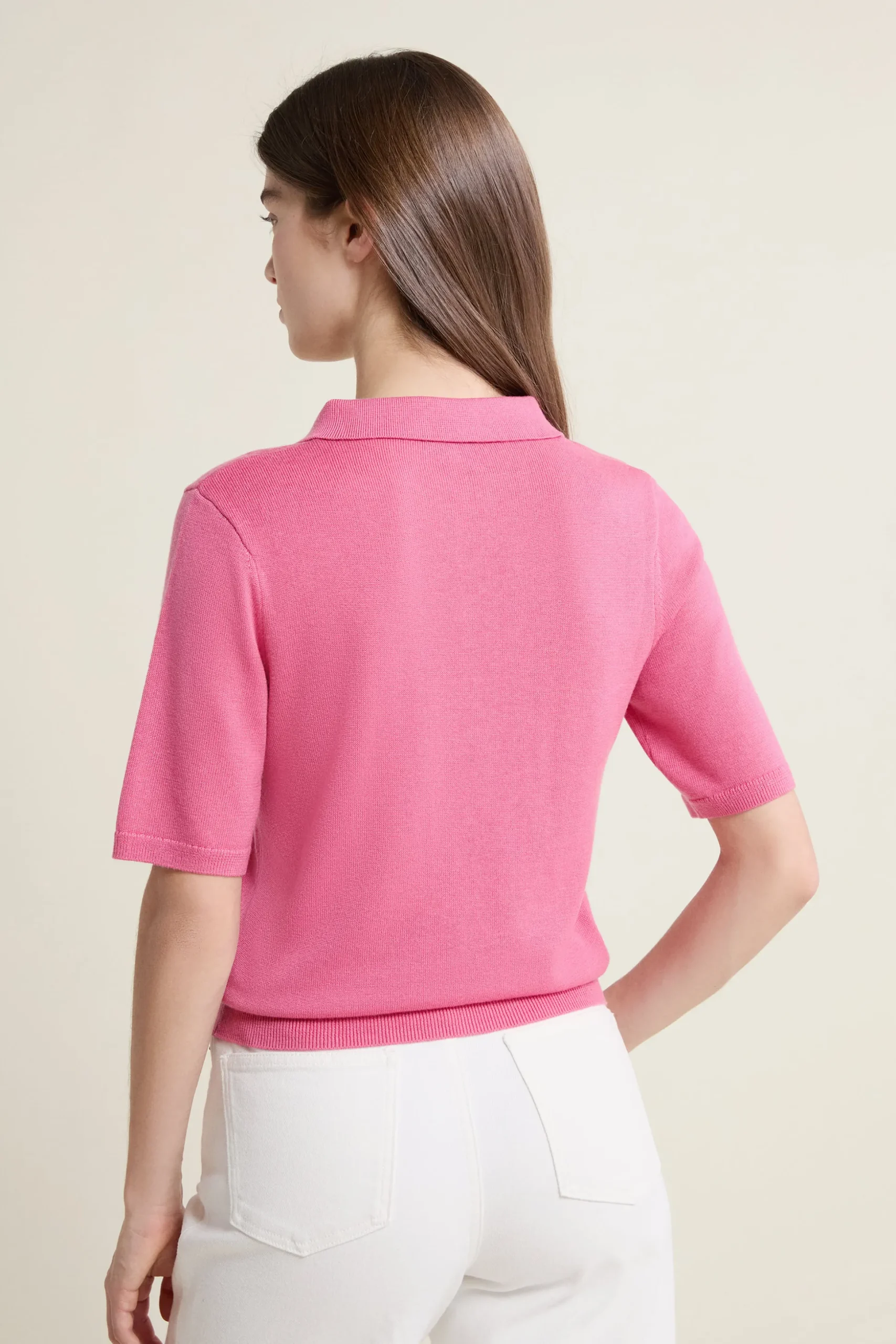 Polo en maille manches courtes