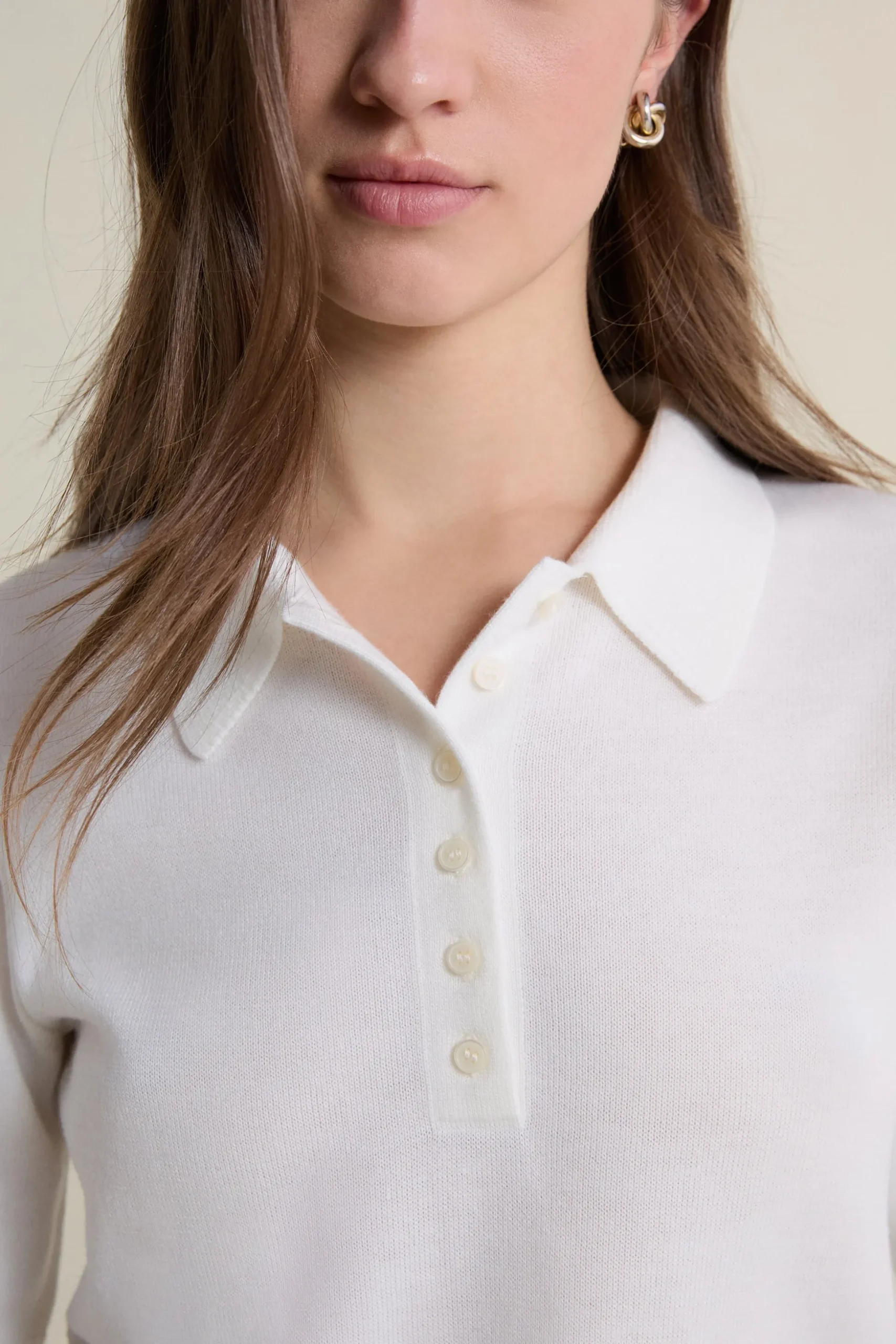Polo en maille manches courtes