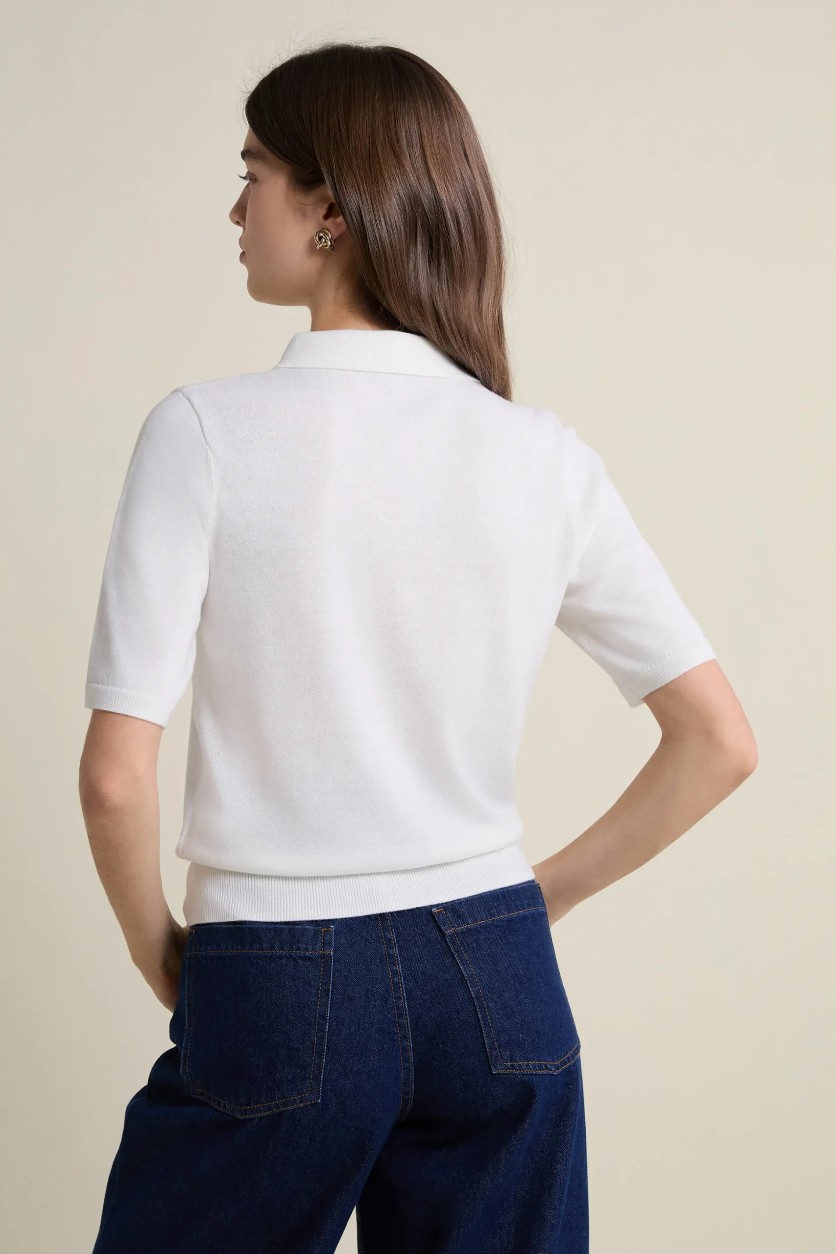 Polo en maille manches courtes