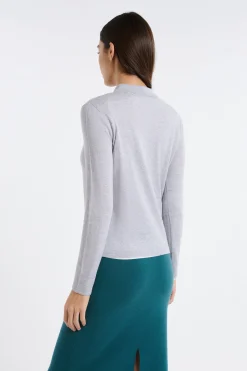Polo manches longues 100% laine