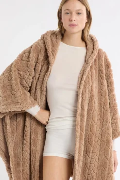 Poncho à manches 3/4