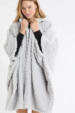 Poncho à manches 3/4