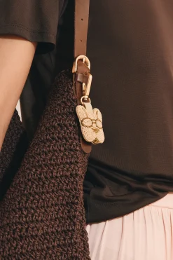 Porte-clés avec perles chien