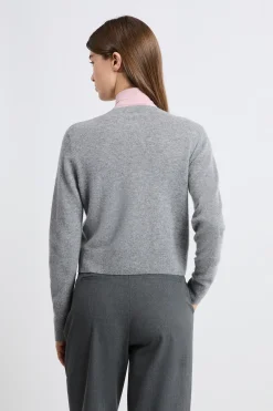 Pull cardigan avec boutons en cachemire