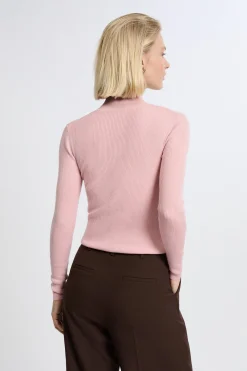 Pull col montant avec laine