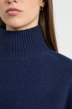 Pull col montant en cachemire