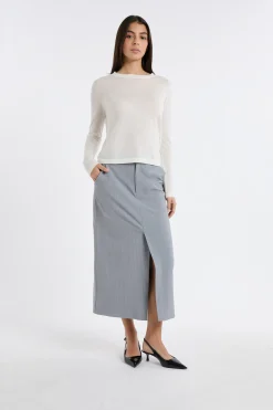 Pull col rond 100% laine