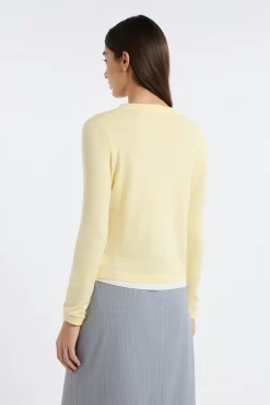 Pull col rond 100% laine