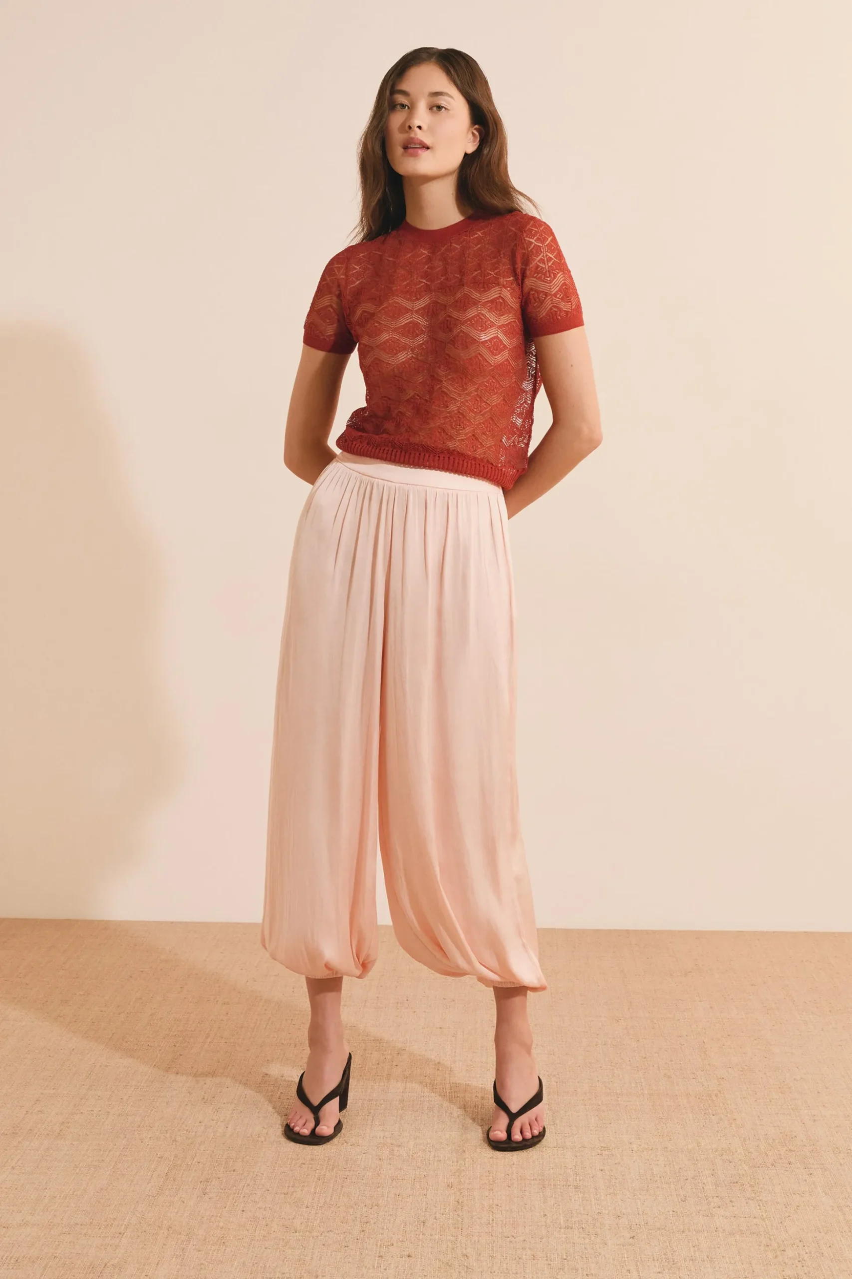 Pull en maille ajourée