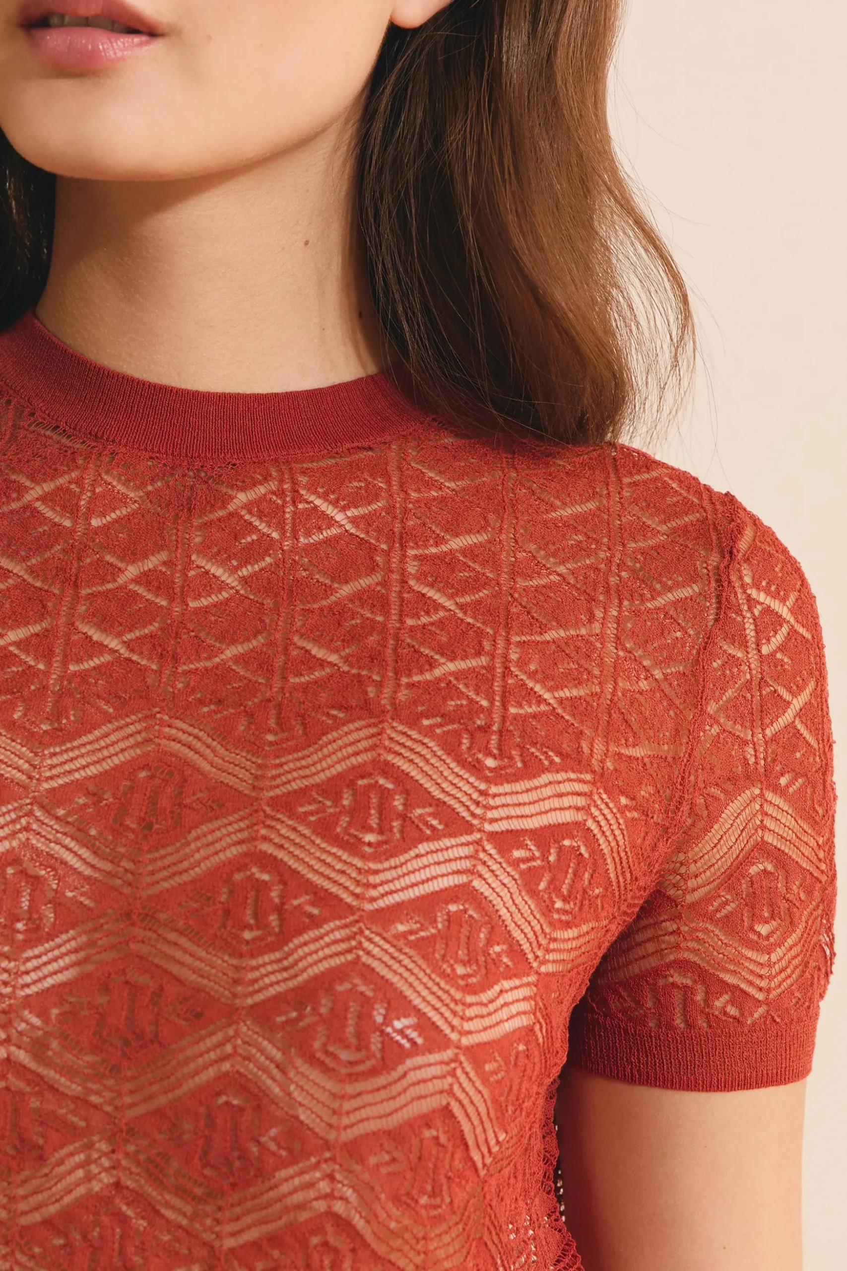 Pull en maille ajourée