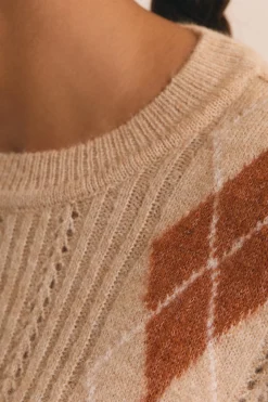 Pull à losanges
