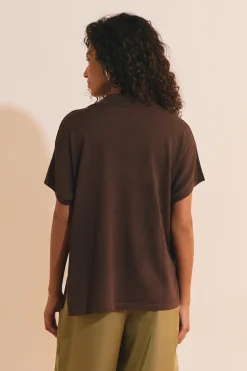 Pull manches courtes col polo
