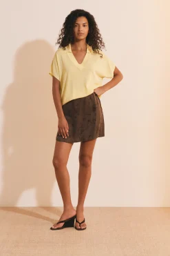 Pull manches courtes col polo
