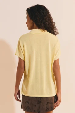 Pull manches courtes col polo