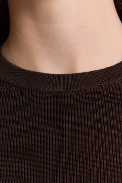 Pull à manches courtes en maille