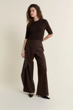 Pull à manches courtes en maille
