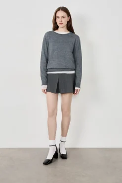Pull manches longues avec laine