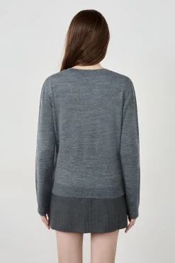 Pull manches longues avec laine