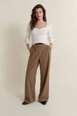 Pull manches longues en maille fine