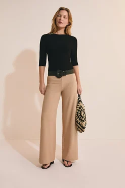 Pull à manches 3/4 maille froide