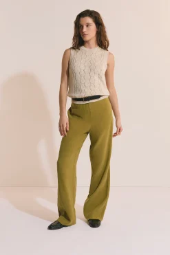 Pull sans manches avec coton
