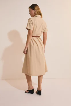Robe chemise en coton