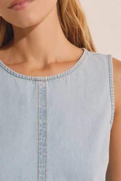 Robe courte en jean