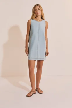 Robe courte en jean