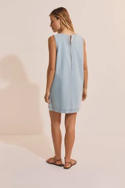 Robe courte en jean