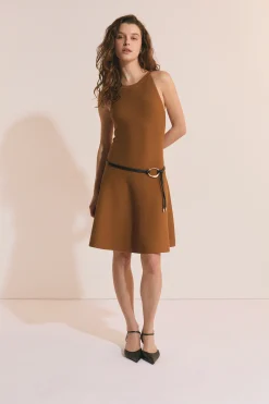 Robe courte en maille