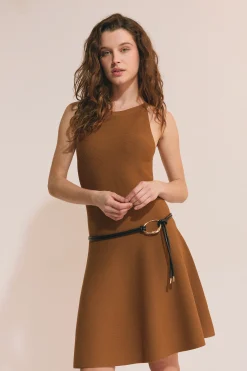 Robe courte en maille