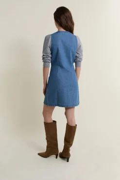 Robe en denim sans manches