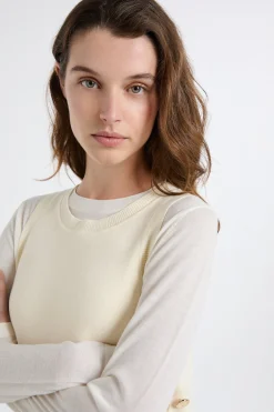 Robe en maille tricot boutonnée