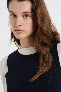 Robe en maille tricot boutonnée