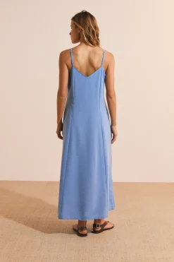 Robe longue à col halter