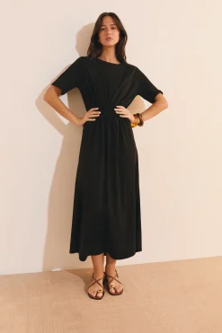 Robe longue en coton
