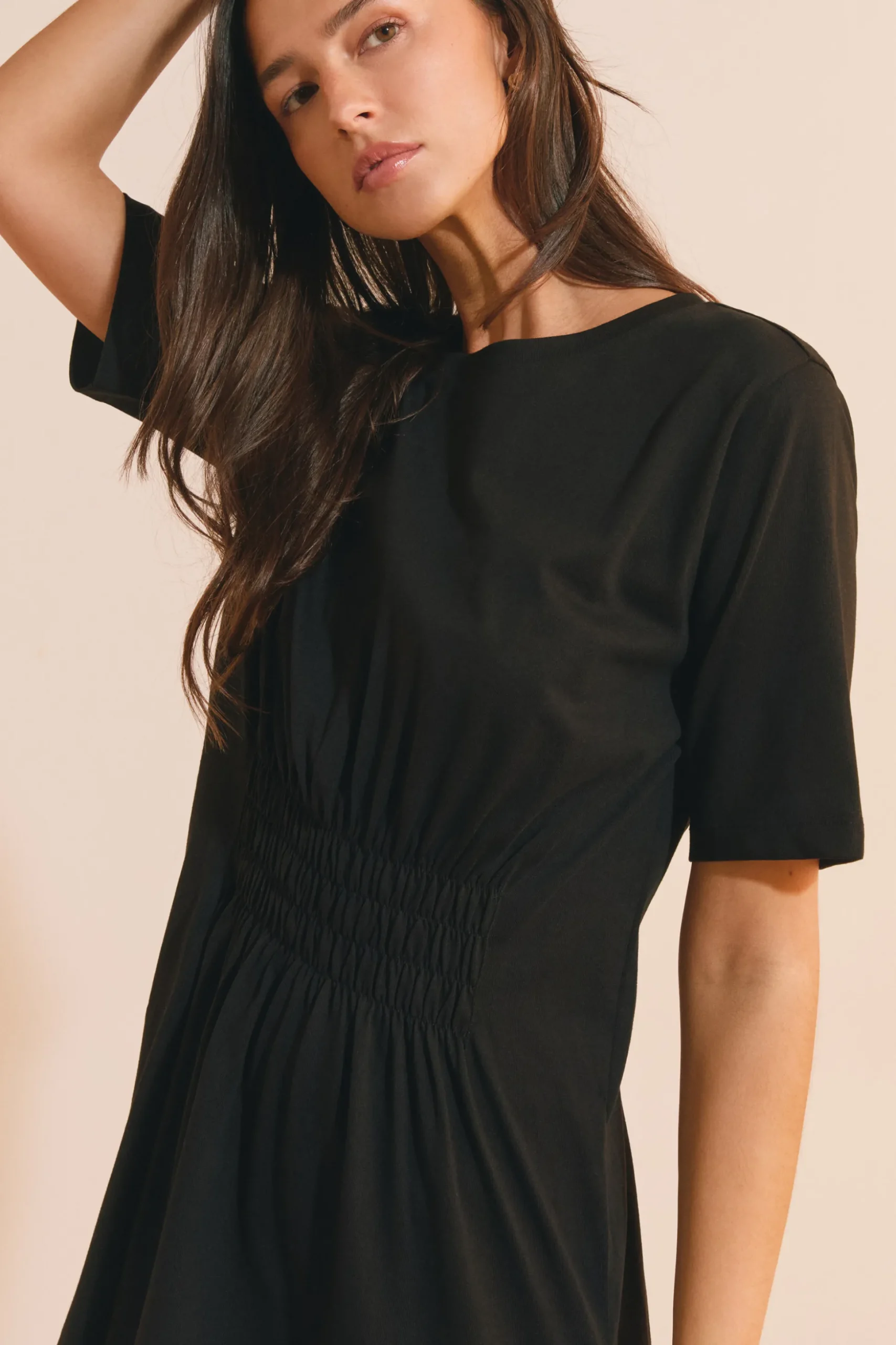 Robe longue en coton