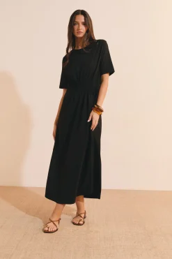 Robe longue en coton