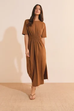 Robe longue en coton