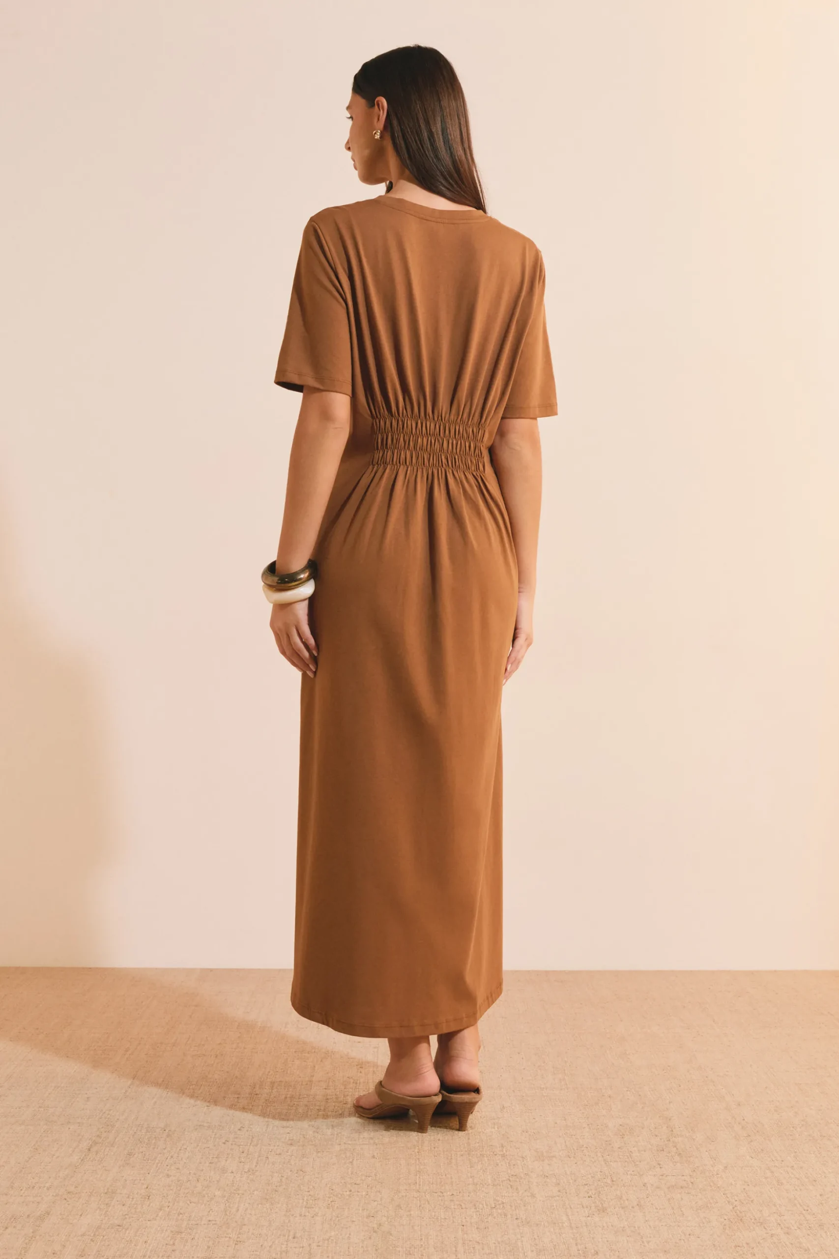 Robe longue en coton