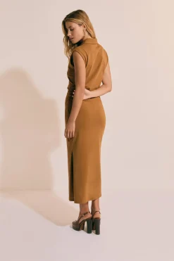 Robe longue en coton