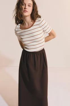 Robe longue en coton