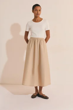 Robe longue en coton